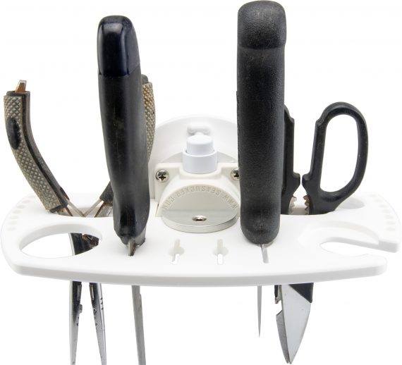 SeaSucker Tool Holder Pro Series with knives, pliers and scissors inserted